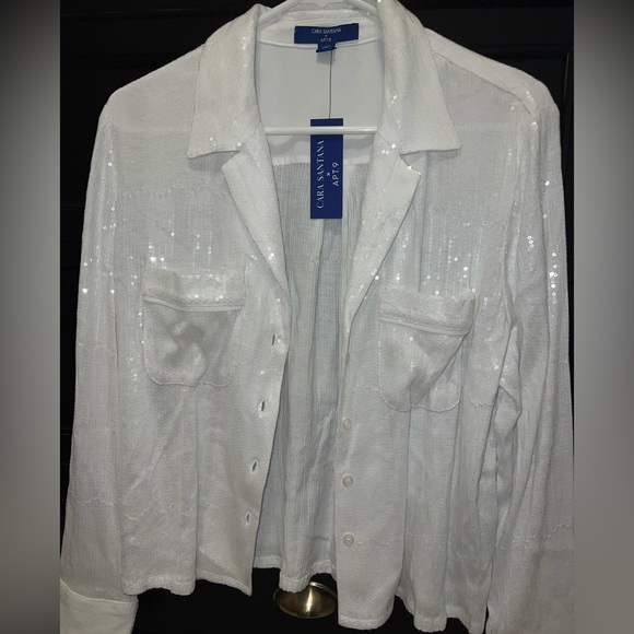 White sequence button up - Picture 3 of 3